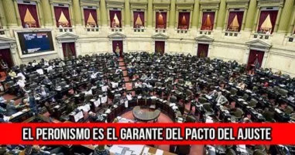 El peronismo es el garante del pacto del ajuste