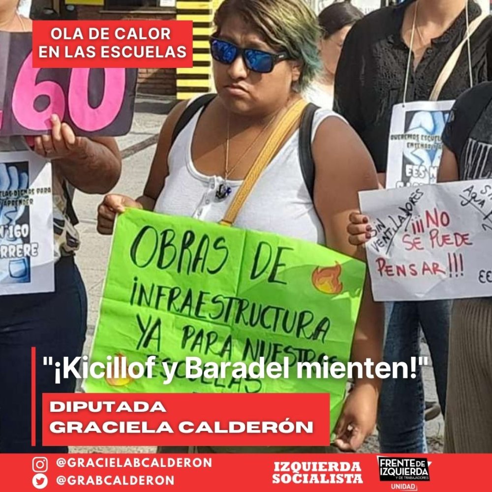 Ola de calor en las escuelas / "¡Kicillof y Baradel mienten!"