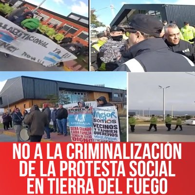 No a la criminalización de la protesta social en Tierra del Fuego