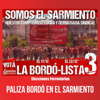 Elecciones ferroviarias | Paliza Bordó en el Sarmiento