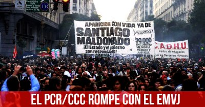 El PCR/CCC rompe con el EMVJ