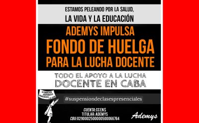 Apoyemos la gran lucha de Ademys