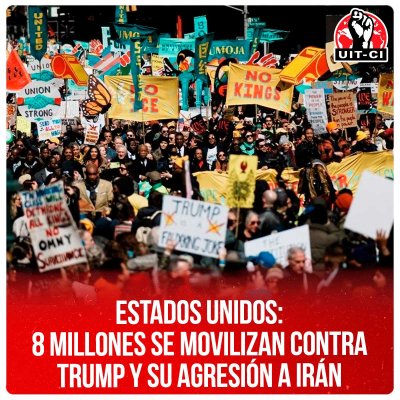 Estados Unidos: 8 millones se movilizan contra Trump y su agresión a Irán
