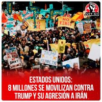 Estados Unidos: 8 millones se movilizan contra Trump y su agresión a Irán