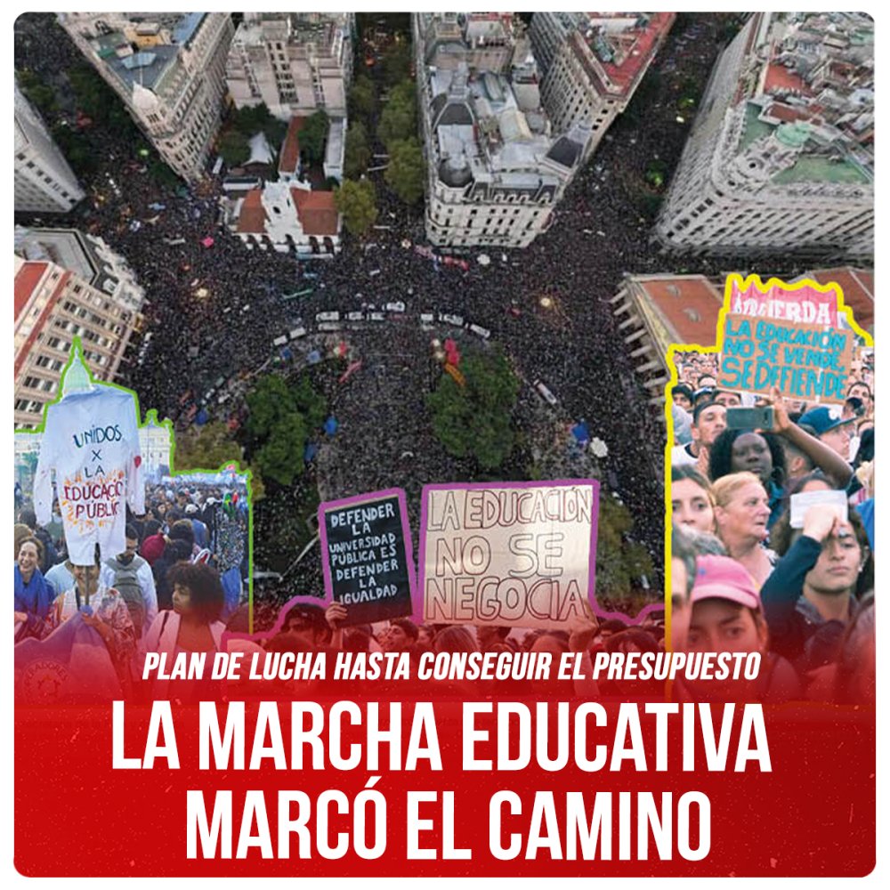 Plan de lucha hasta conseguir el presupuesto / La Marcha Educativa marcó el camino