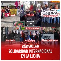 Paro del 24E / Solidaridad internacional en la lucha