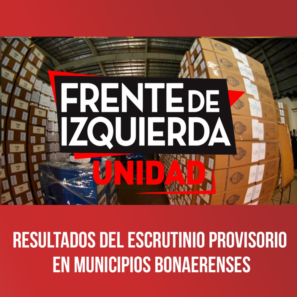 Resultados del escrutinio provisorio en municipios bonaerenses