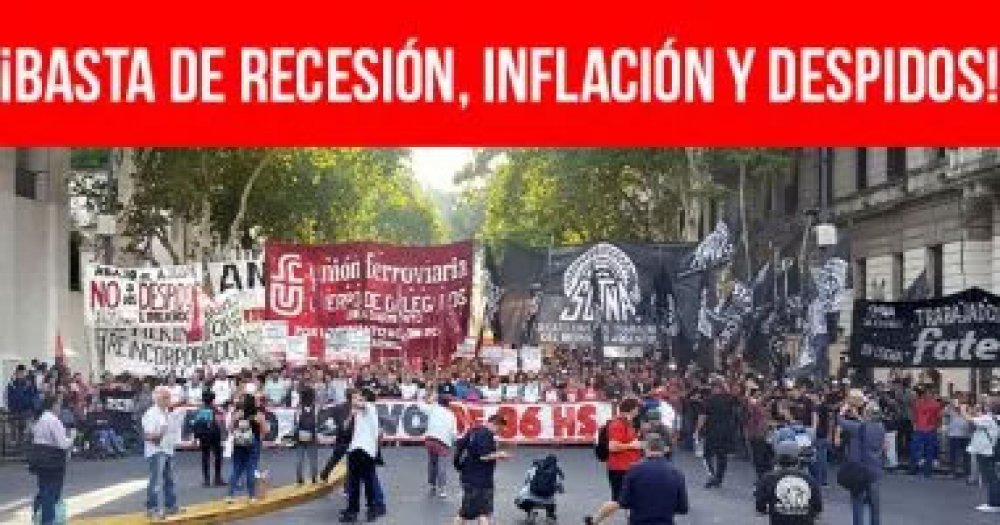 ¡Basta de recesión, inflación y despidos!