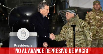 No al avance represivo de Macri
