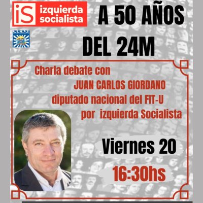 Vicente López / Charla con el diputado Giordano a 50 años del golpe