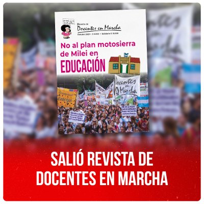 Salió revista de Docentes en Marcha