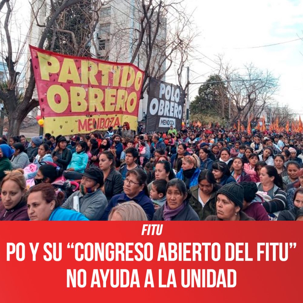 FITU / PO y su “Congreso abierto del FITU” no ayuda a la unidad