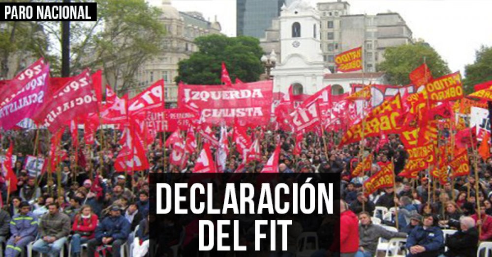 Declaración del FIT