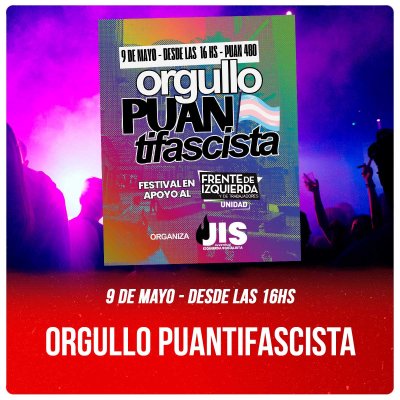 9 de mayo desde las 16hs / Orgullo PUANtifascista