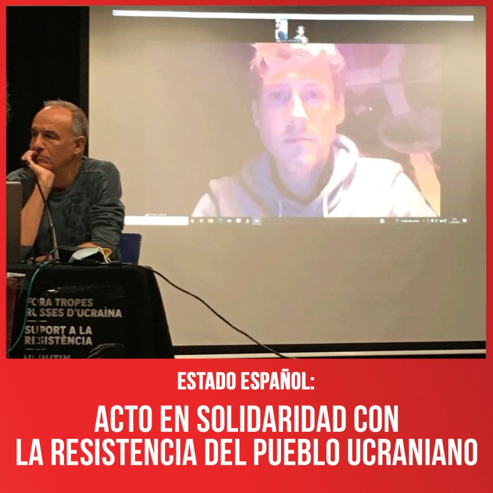 Estado español: Acto en solidaridad con la resistencia del pueblo ucraniano