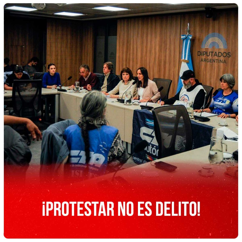 ¡Protestar no es delito!