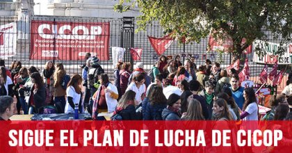 Sigue el plan de lucha de Cicop