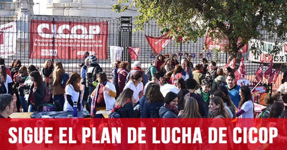 Sigue el plan de lucha de Cicop