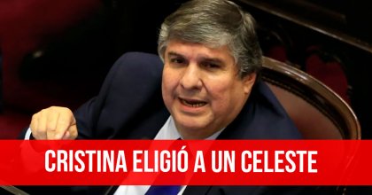 Cristina eligió a un celeste