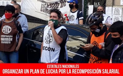 Estatales nacionales. Organizar un plan de lucha por la recomposición salarial