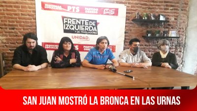 San Juan mostró la bronca en las urnas