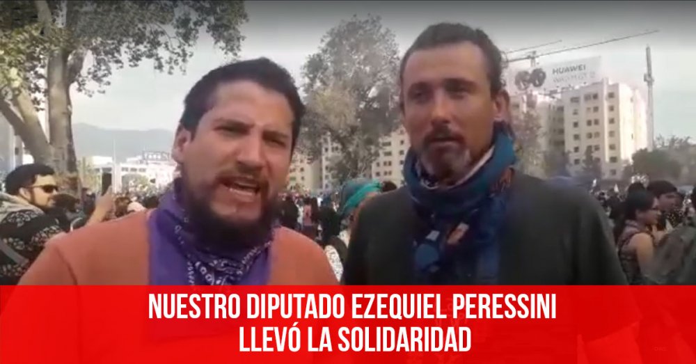 Nuestro diputado Ezequiel Peressini llevó la solidaridad