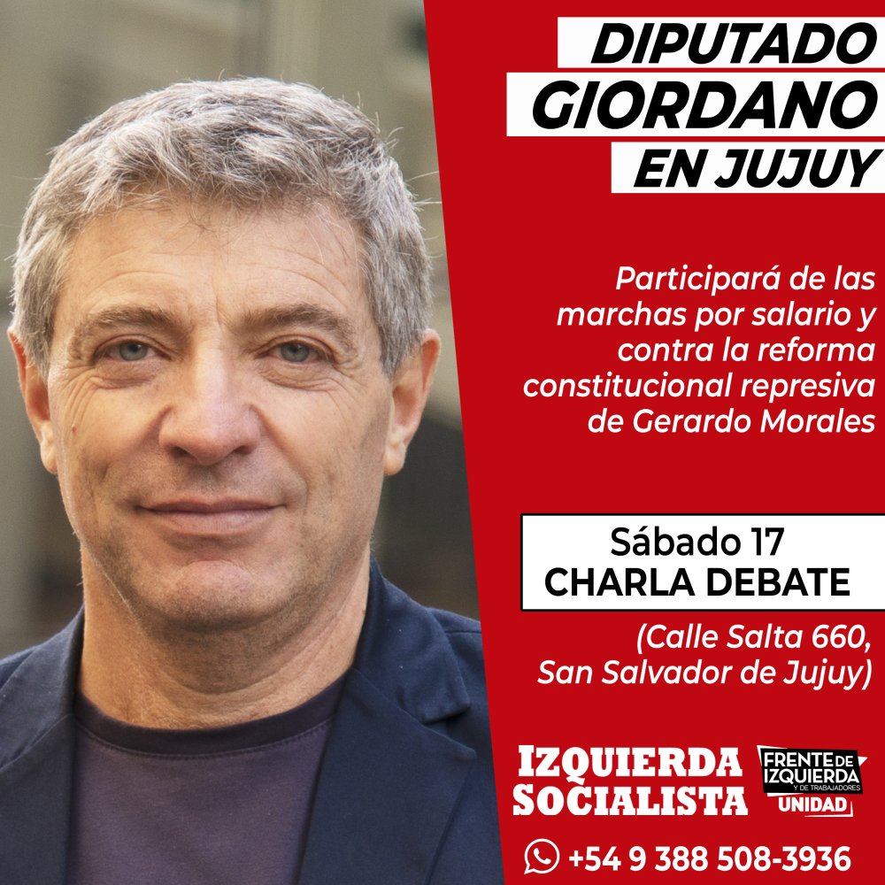 Diputado Giordano en Jujuy