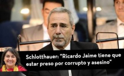 Schlotthauer: &quot;Ricardo Jaime tiene que estar preso por corrupto y asesino&quot;