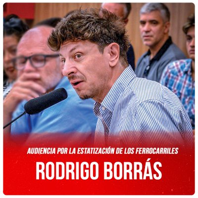 Audiencia por la estatización de los ferrocarriles / Rodrigo Borrás
