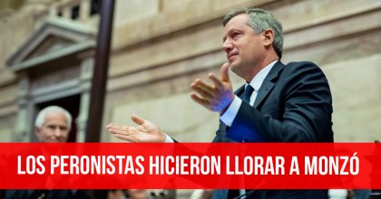 Los peronistas hicieron llorar a Monzó