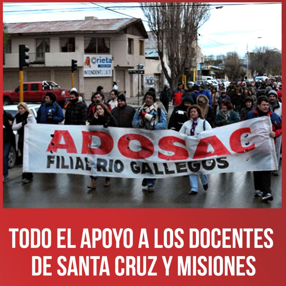 Todo el apoyo a los docentes de Santa Cruz y Misiones