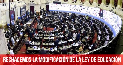 Rechacemos la modificación de la Ley de Educación