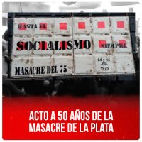 Acto a 50 años de la Masacre de La Plata