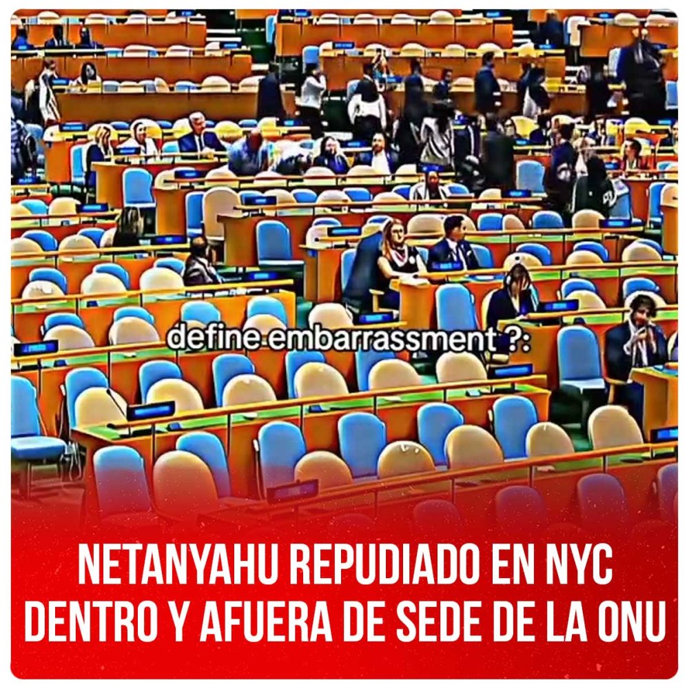 Netanyahu repudiado en NYC dentro y afuera de sede de la ONU