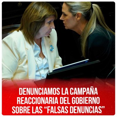 Denunciamos la campaña reaccionaria del gobierno sobre las “falsas denuncias”