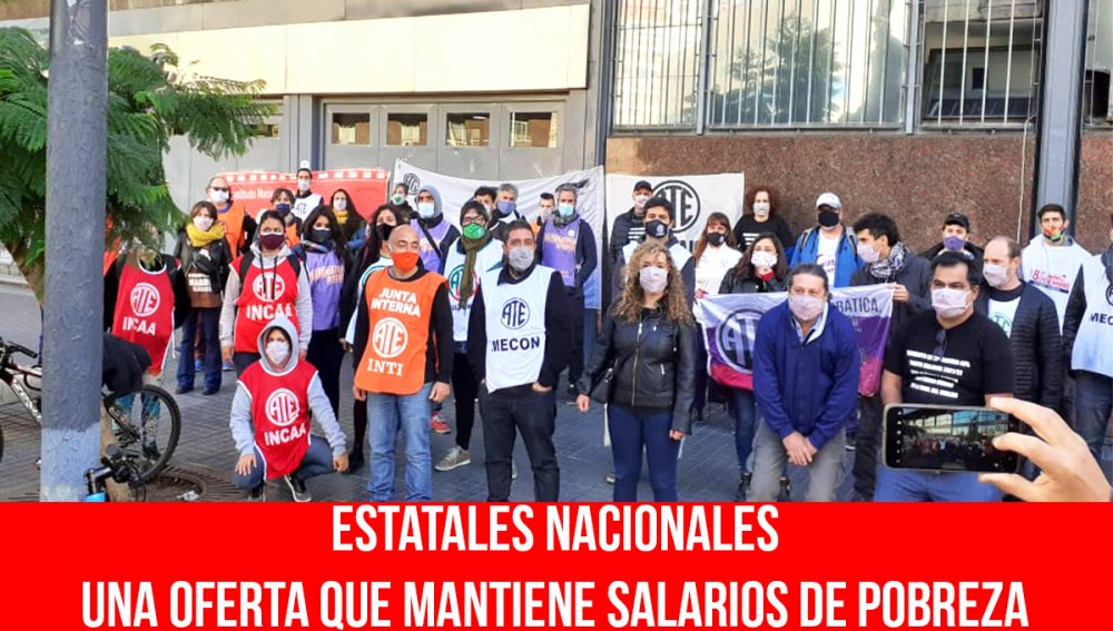 Estatales nacionales / Una oferta que mantiene salarios de pobreza