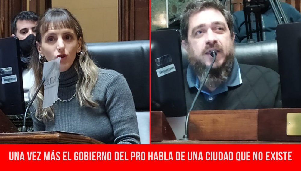 Una vez más el gobierno del PRO habla de una ciudad que no existe