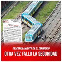 Descarrilamiento en el Sarmiento / Otra vez falló la seguridad