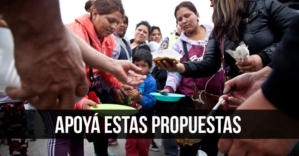 Apoyá estas propuestas