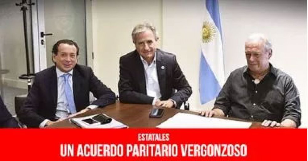 Estatales: Un acuerdo paritario vergonzoso