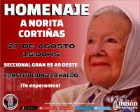 Rubén “Pollo” Sobrero “Vamos a homenajear a Norita Cortiñas”
