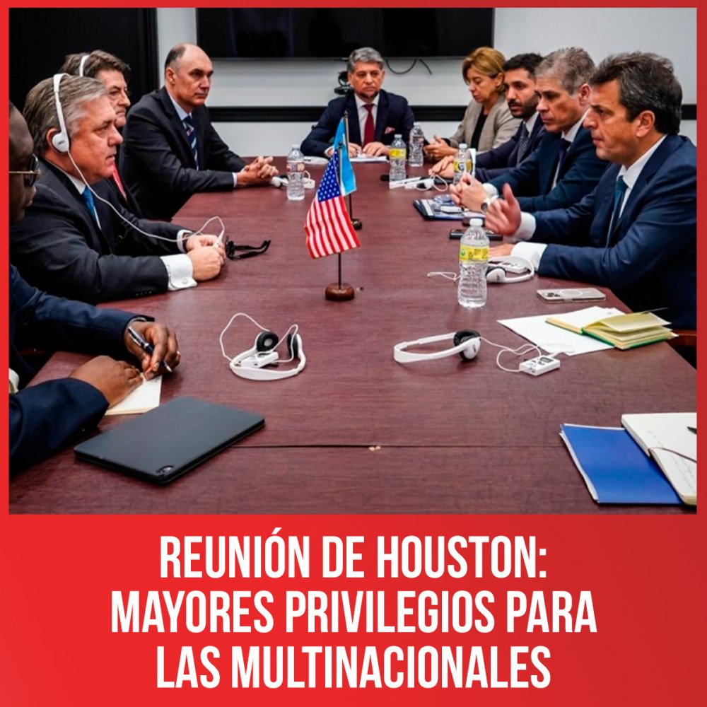 Reunión de Houston: mayores privilegios para las multinacionales del gas y el petróleo