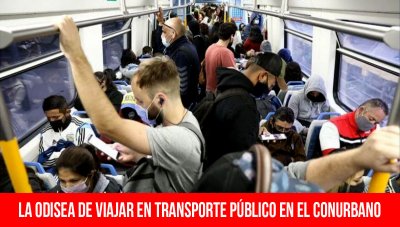 La odisea de viajar en transporte público en el conurbano
