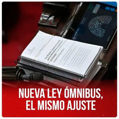 Nueva Ley Ómnibus, el mismo ajuste