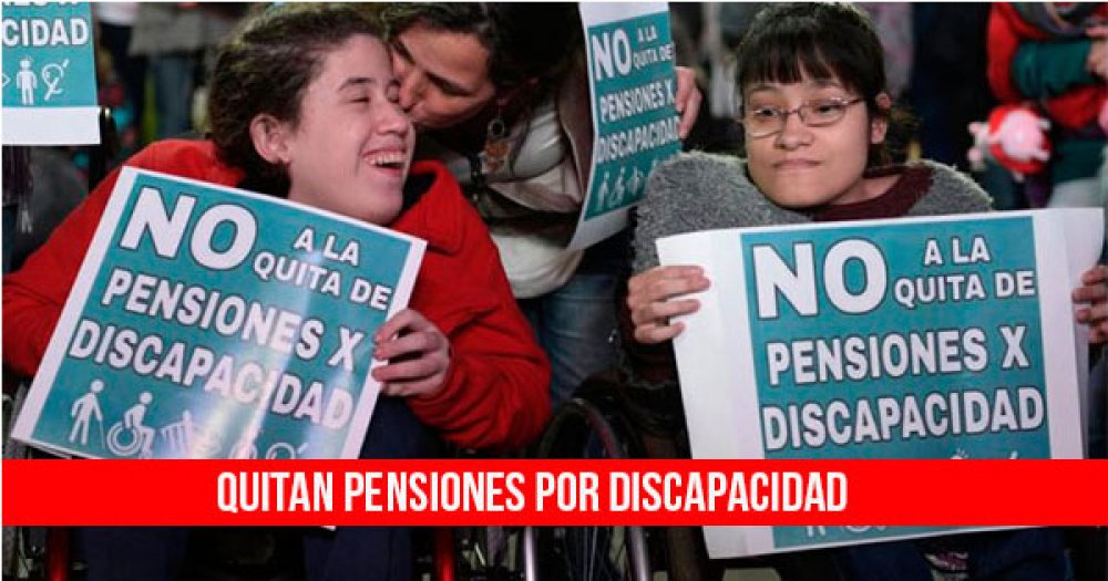 Quitan pensiones por discapacidad