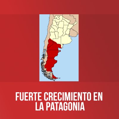 Fuerte crecimiento en la Patagonia