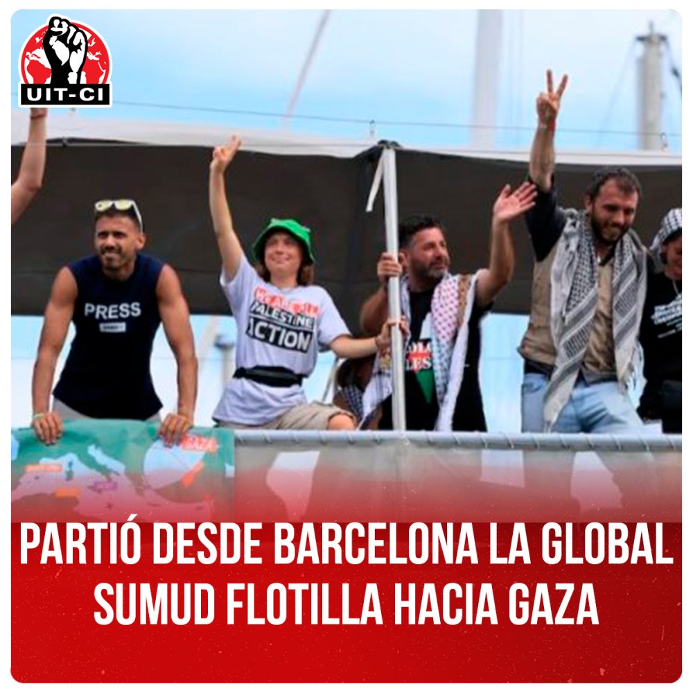 Partió desde Barcelona la Global Sumud Flotilla hacia Gaza
