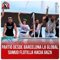 Partió desde Barcelona la Global Sumud Flotilla hacia Gaza