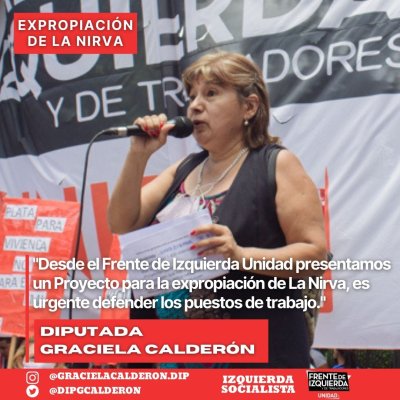 Proyecto de Ley / Expropiación de La Nirva