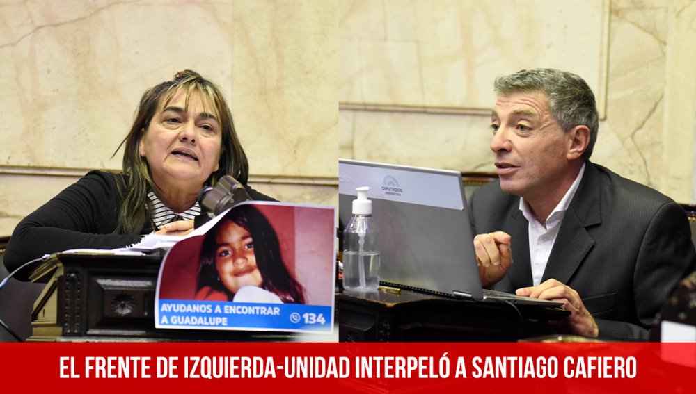 El Frente de Izquierda-Unidad interpeló a Santiago Cafiero